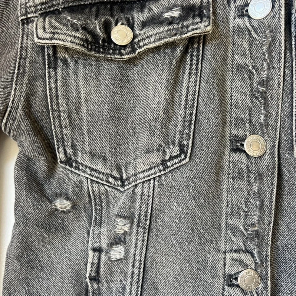 Zara Distressed Denim Jacket